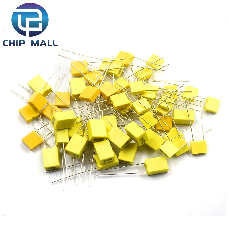 

20PCS Polypropylene Safety Plastic Film Capacitance 100V 1nF ~470nF 100nf 220nf 10nf 47nf 22nf 0.47uf 0.1uf Correction Capacitor