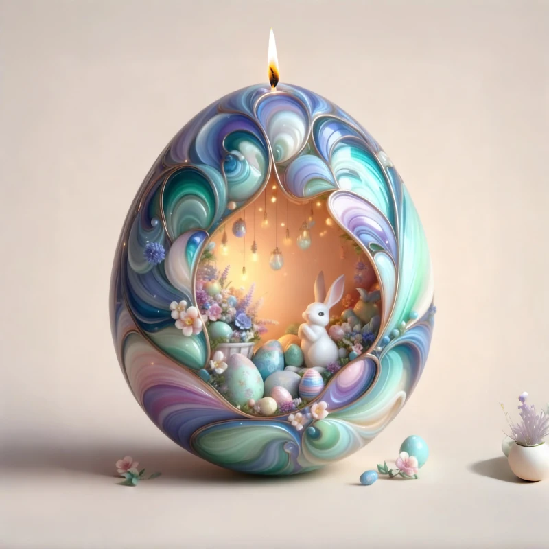 Easter Egg Candle Mold 1