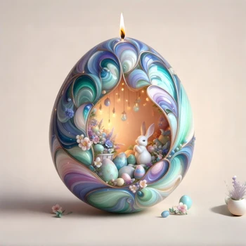 Easter Egg Candle Mold 1