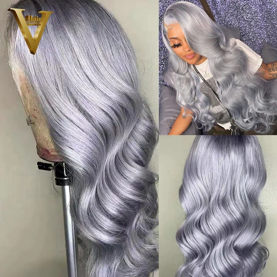 

Парики женские серые волнистые на сетке, 28-30 дюймов