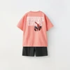 2025 Spider Man Print New Cartoon Short Sleeved Set For Baby Boys' Sportswear Summer T-shirt+shorts Children's 2-piece Set 5