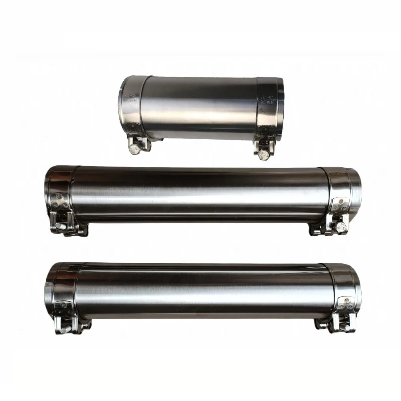 Exhaust Pipe Connector Tube Adapter Joiner Sleeve Clamp 35mm-80mm Tube Pipe Connector Joiner length 100mm-120mm exhaust assembly