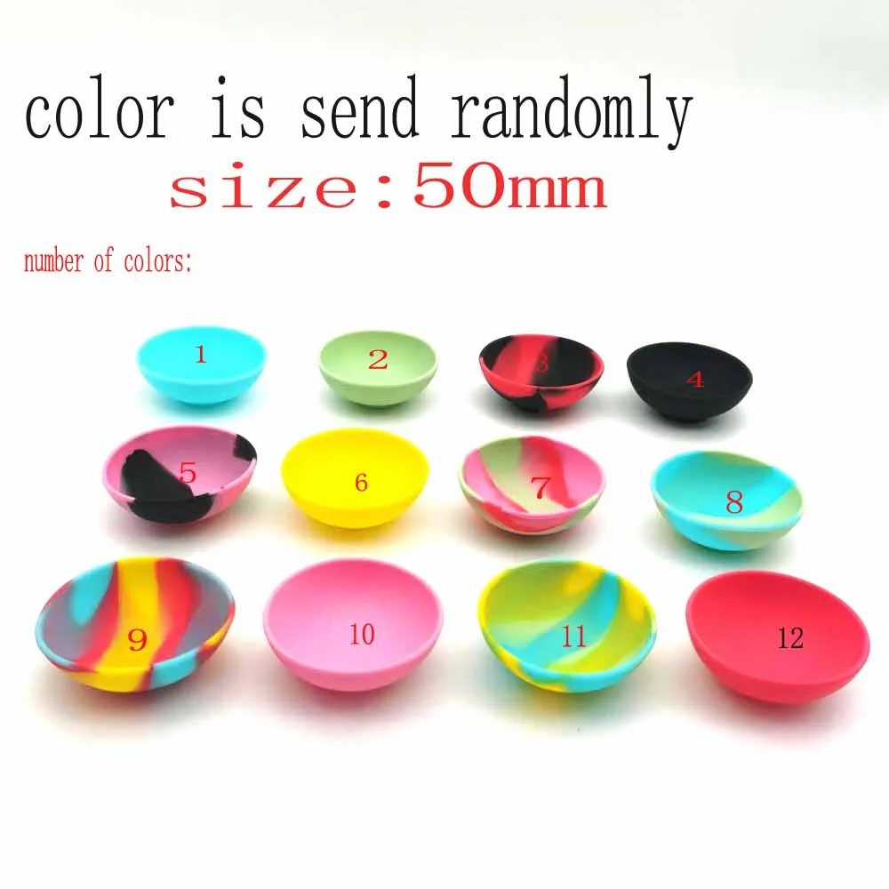 Household Silicone Bowl Container 2pcs 67mm 50mm Multi-Color Smoke Tobacco Herb Smoking Accessories Kitchen Storage Box storage box,herb storage container,household storage sets,storage sets