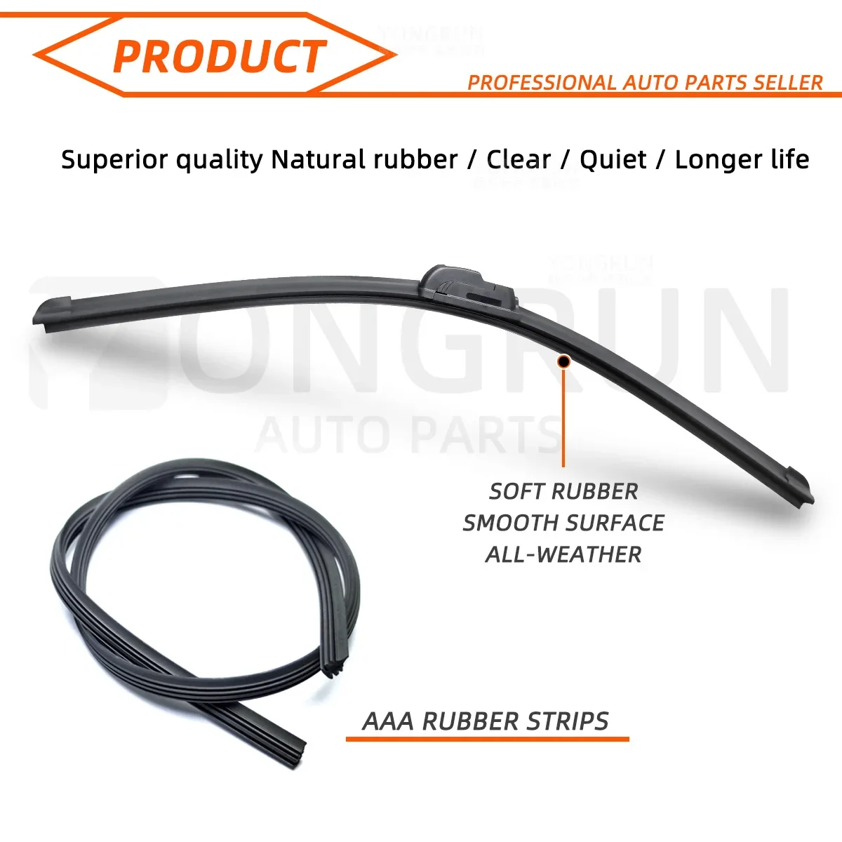 Auto přední windshield wipers pro INFINITI G37 V36 2008-2013 stěrač čepel guma 26