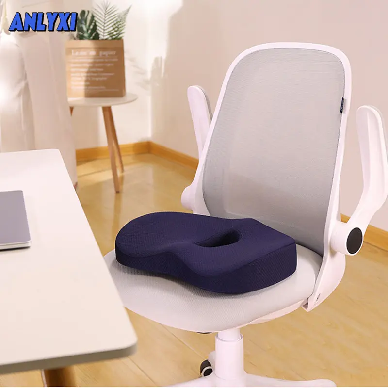 Office Chair Cushion Long-sitting Winter Memory Foam Pillow Cushion Chair  Cushion Protection Hip Butt Hemorrhoids Seat Cushion - AliExpress