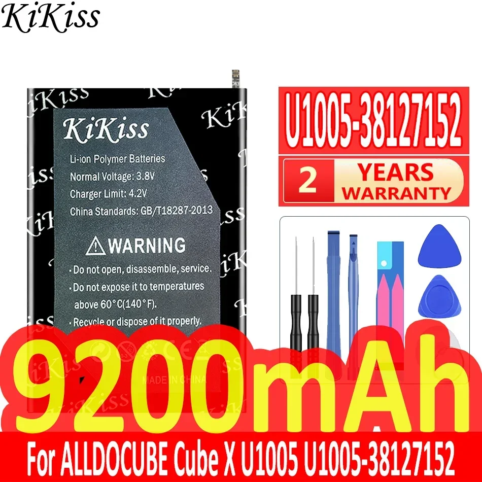 

Мощная батарея 9200 мАч KiKiss U100538127152 для ALLDOCUBE Cube U1005-38127152 3977C8 X U1005 ноутбук батарея