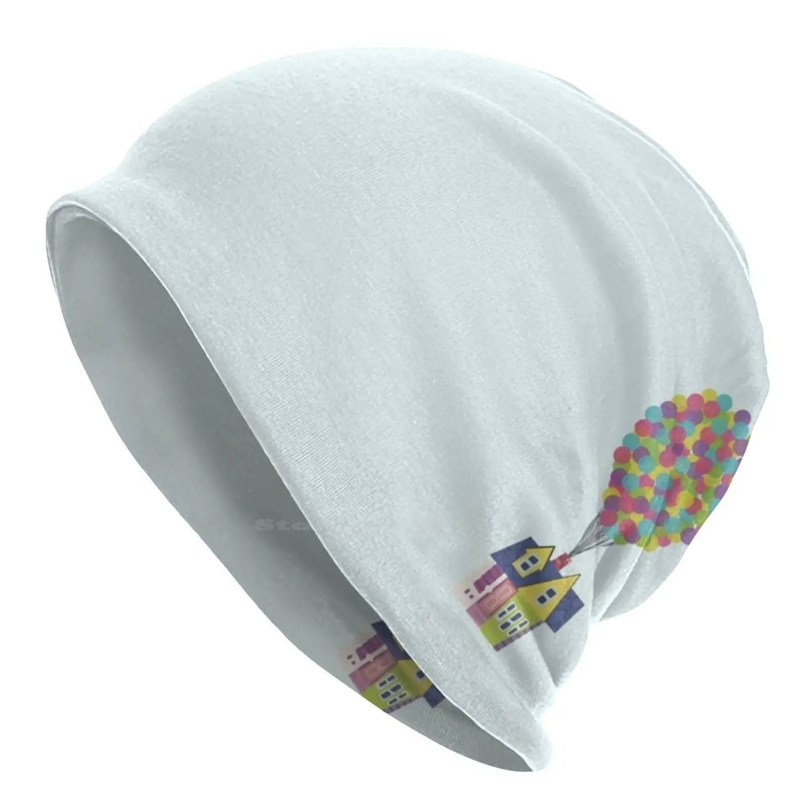 Balloon House Cappello Lavorato A Maglia Berretto Caldo Berretti Da Esterno Pixar Up Adventure Balloons House Colorato Eccentrico Stravagante