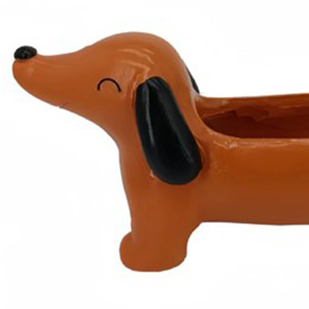 dachshund-dog-flower-pot-resin-succulent-planter-for-indoor-outdoor-decor