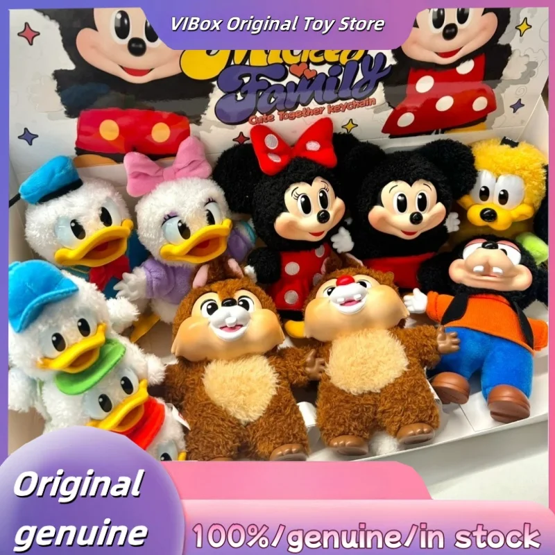 Genuine POPMART Mickey Family Cute Together Series Blind Box Cute