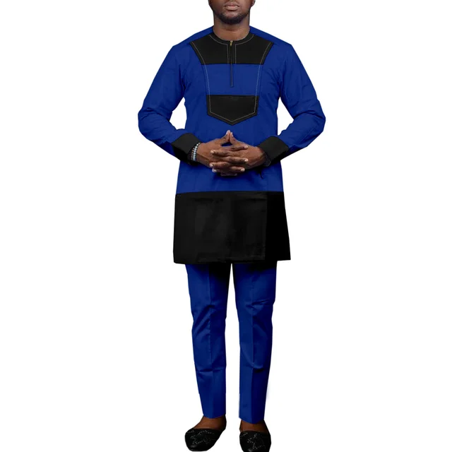 Bolaji Long Sleeve  Dashiki Outfit - Image 2