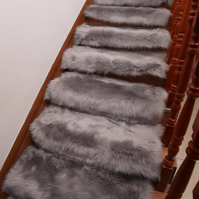 Plüschteppich für Wohnzimmer, flauschiger Teppich, rutschfester Treppenteppichschutz, weiche Bodenteppichmatte für Kinderzimmer, waschbare Teppiche_voghion.com