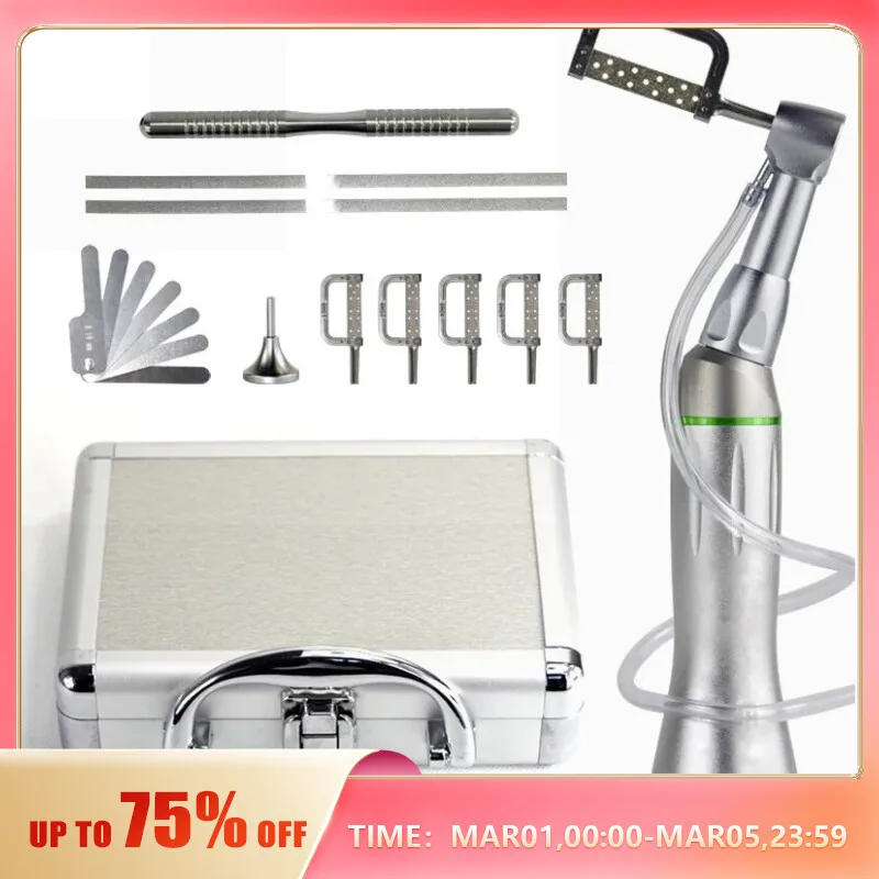 Pièce à Main Dentaire 4:1 Contra Angle - Réduction - Pour Bandes Interproximales - Kit DPI