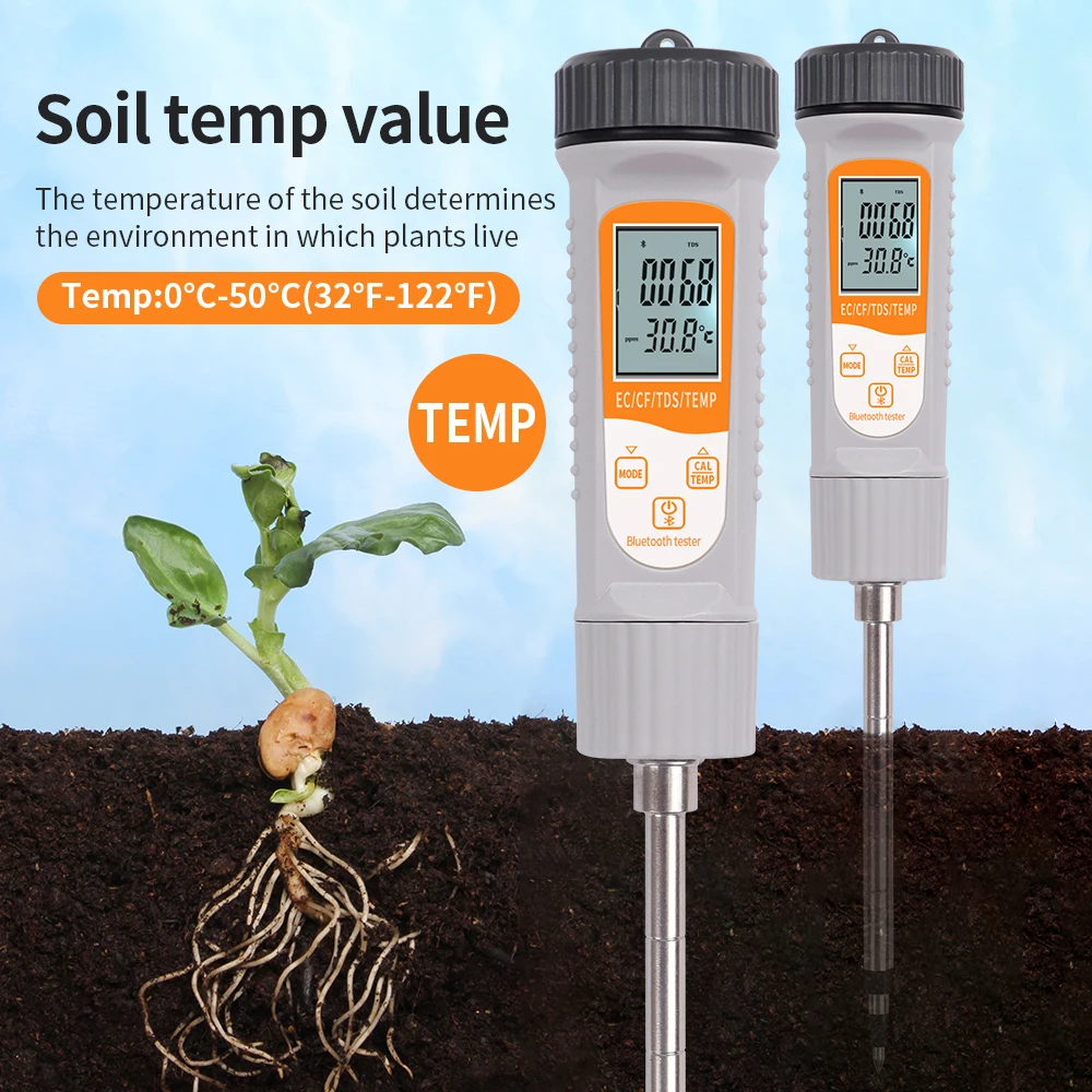 Smart Digital Soil Water Quality Monitor for Farm Garden Plant