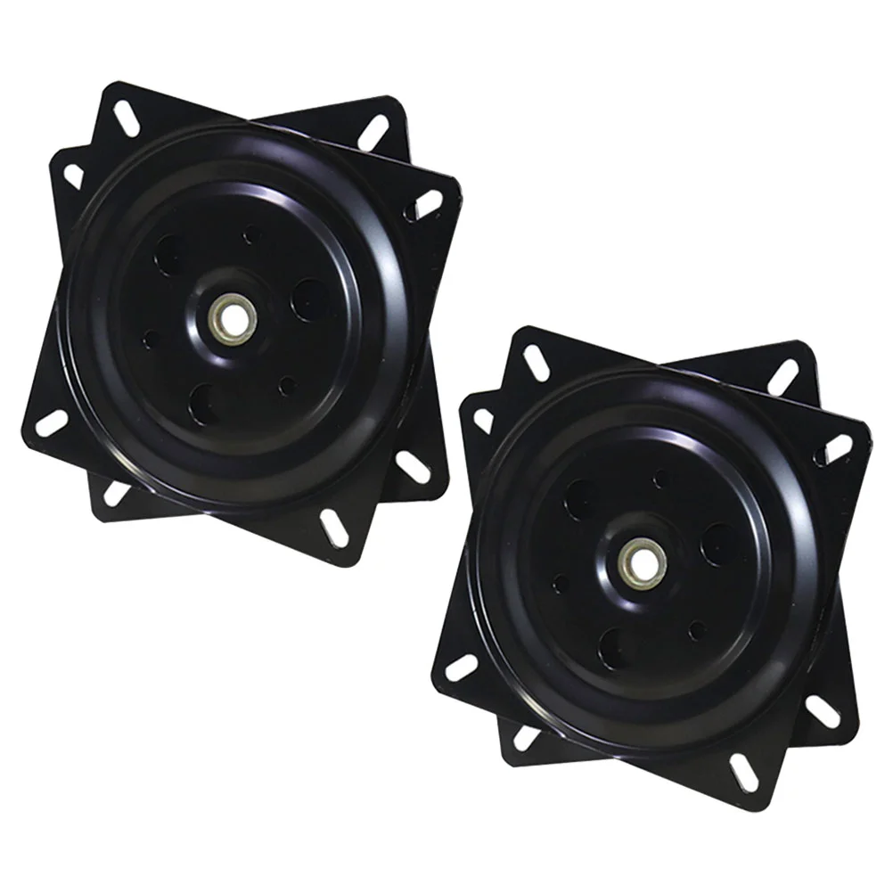 2 Pcs Recliner Stools Turntable Base Furniture Swivel Plate Seat 1480X1480X120CM Mechanism for Chair Black