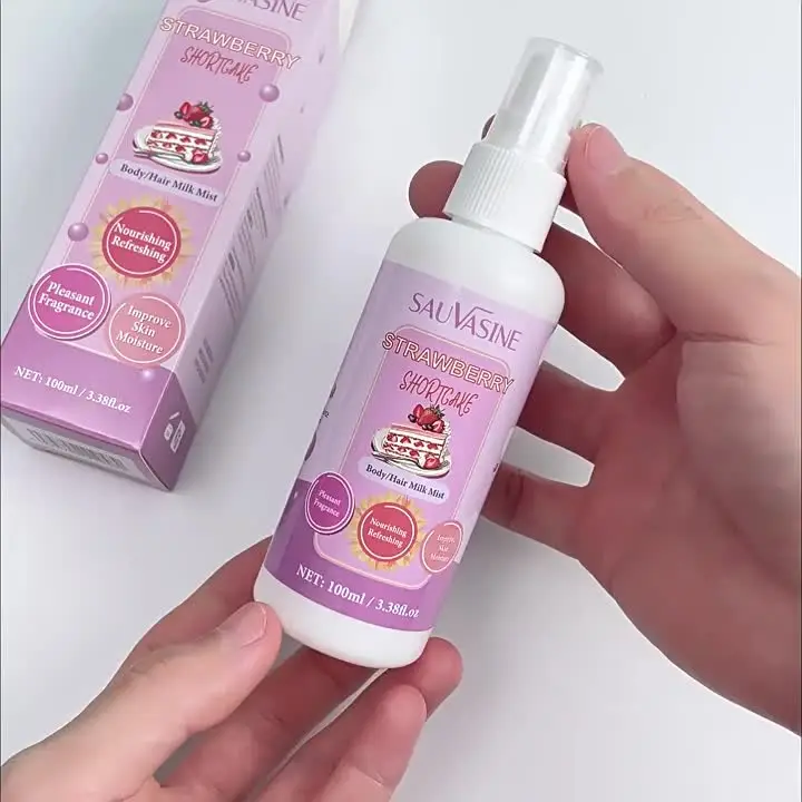 Strawberry Perfume Spray Refresh Natural Moisturizing Care Body