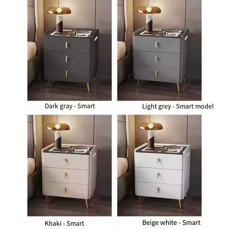 Opal Smart Wooden Security Bedside Table 5