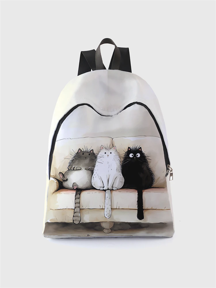 New Women's and Men's High Capacity College Backpack Trend Women's Laptop School Bag Cute Girl Travel Bag Cool