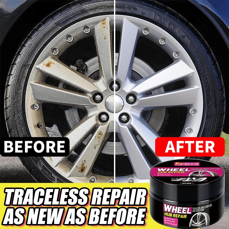 Tire Polishing Paste Wheel Rim Repair Paste Wheel hub Scratch Repair wax-Automobile tire detail repair and deep conditioning no residue Shallow Scratches on The Rims