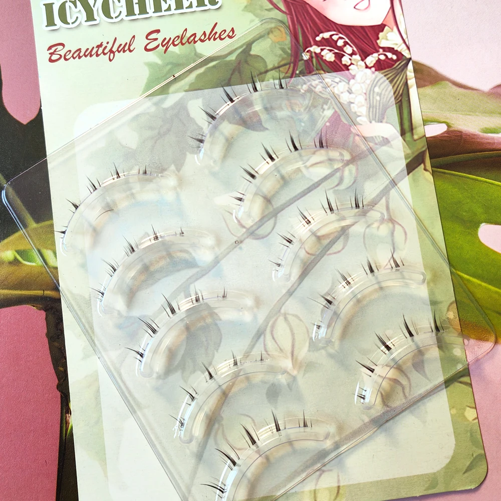 ICYCHEER Makeup Bottom Eyelashes Kit 5 Pairs 3D Natural Looking Under Eye Lashes Extension Lower Eyelash Cosplay eyelash extensions fake eyelashes eyelash extension eyelash extension lashes false eyelashes