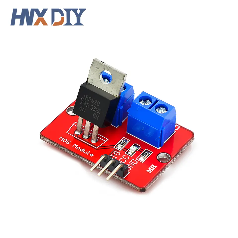 10pcs IRF520 MOS Driver Module PWM Dimmer 0-24V Top Mosfet Button IRF 520 For Arduino MCU ARM Raspberry pi image 6