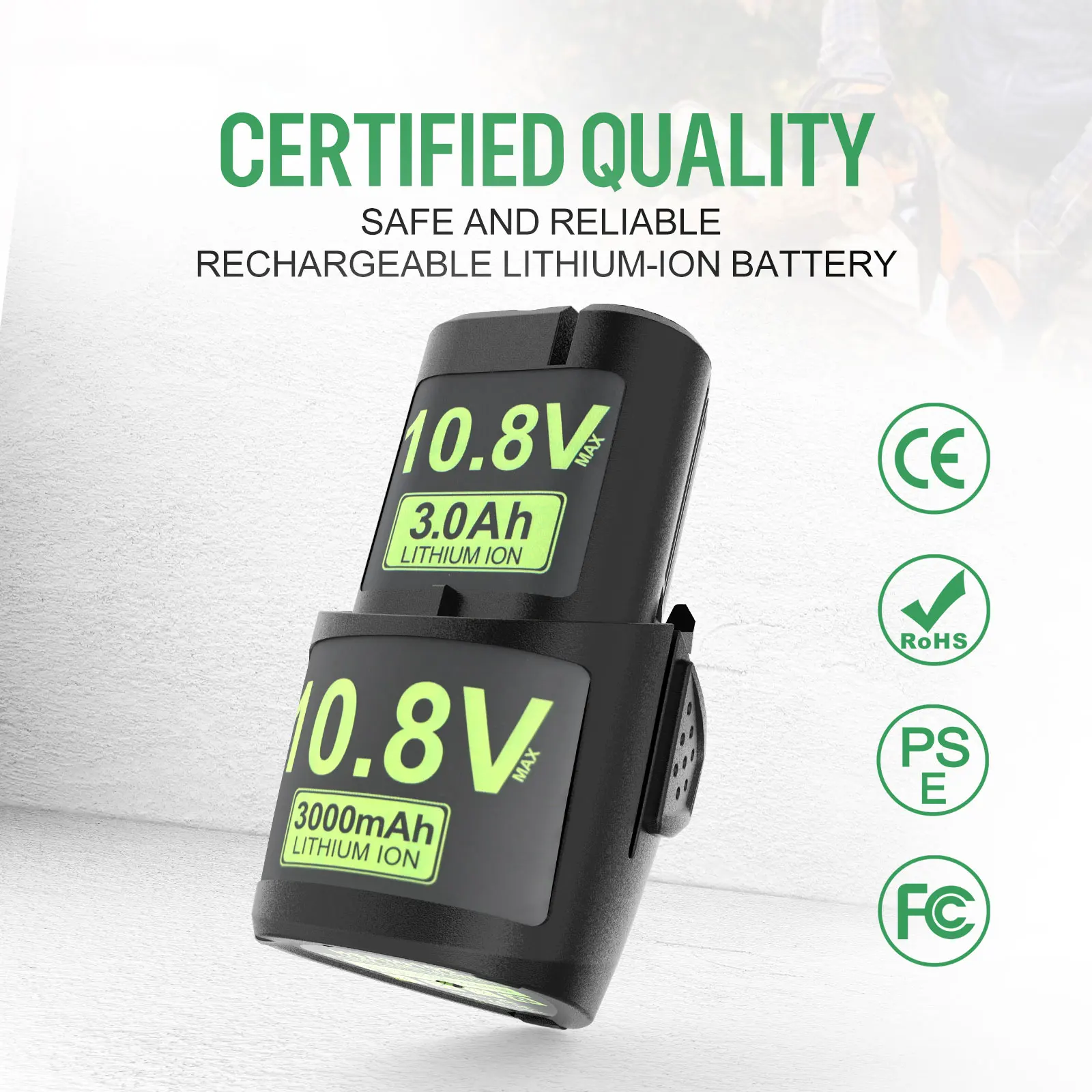 For STIHL 10.8V 3.0Ah Power Tools GTA 26 /SEA 20/HSA 25/HSA 26/AS2 Power Tool Li-ion Battery For All Stihl SHA30108 Power Tools 3
