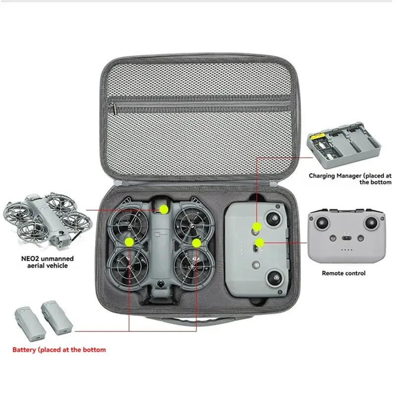 DJI Neo 2 드론 본체용 A42Z-스토리지 가방, DJI Neo 2 리모컨용 보호 케이스, NEO 2 박스 핸드백