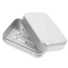 Square Japanese Aluminum Soap Box Travel Bar Soap Case Portable Soap Container Bathroom Supply Metal Soap Dish Soap Tray Storage 6