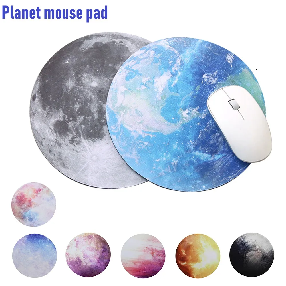 Fashion Moon Phase Retro Mouse Pad Round Computer Mouse Pad