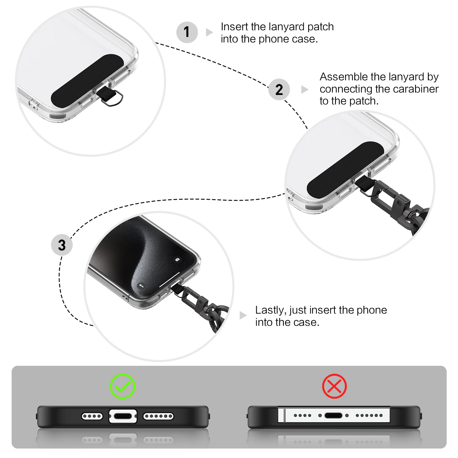 SIKAI 2in1 240W USB-C auf Typ-C Lanyard Datenkabel Schnellladung für iPhone 17/17pro/16 Samsung Huawei Laptops Anti-Verlust-Seil – Detail 6