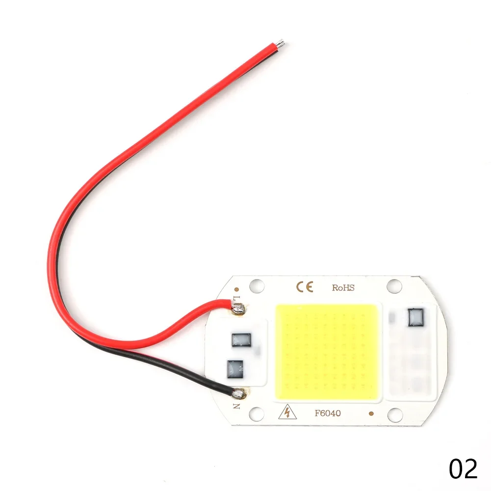 LED COB 램프 비드, IP65 스마트 IC, 드라이버 필요 없음, DIY 투광 조명, LED 전구 스포트라이트, 야외 칩 램프, 가장 밝은, 20W, 30W, 50W, 220V