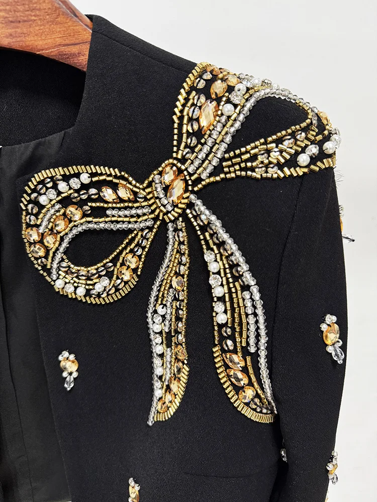 فستان ماكسي مطرز + جاكيت نسائي