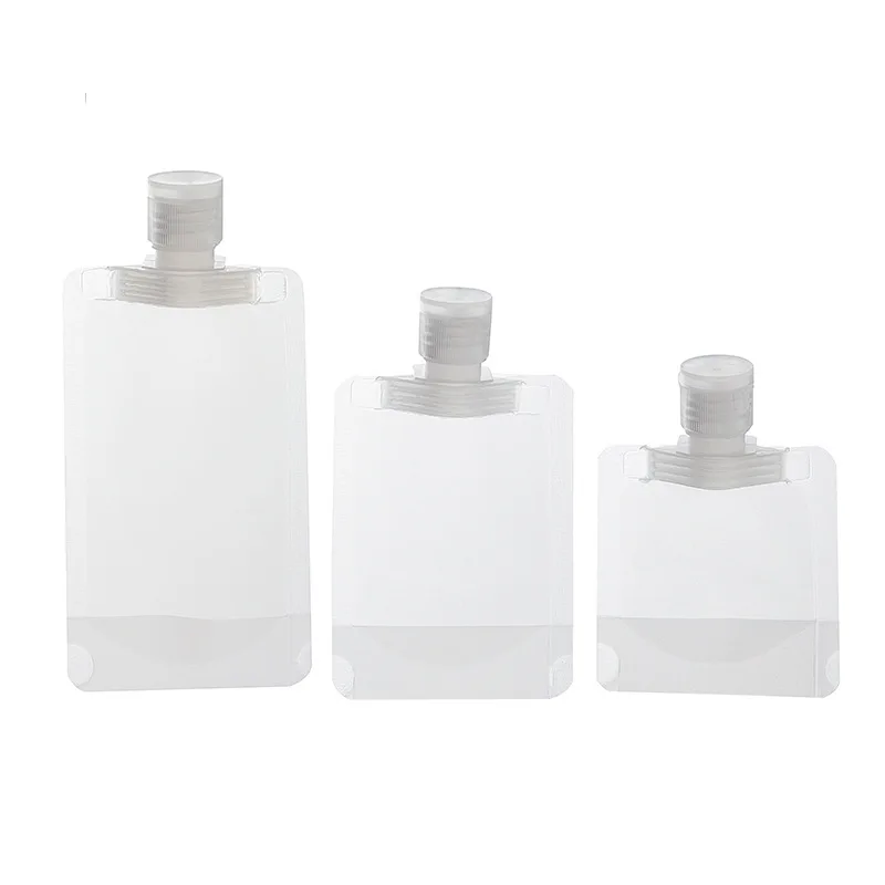 4 pieces set travel refillable bottle kit portable essence shampoo body wash bottle container portable on airplane compact Travel Dispensing Bag Cosmetics Lotion Shower Gel Shampoo Travel Portable Small Face Wash Disposable Dispensing Bottle Skin Care