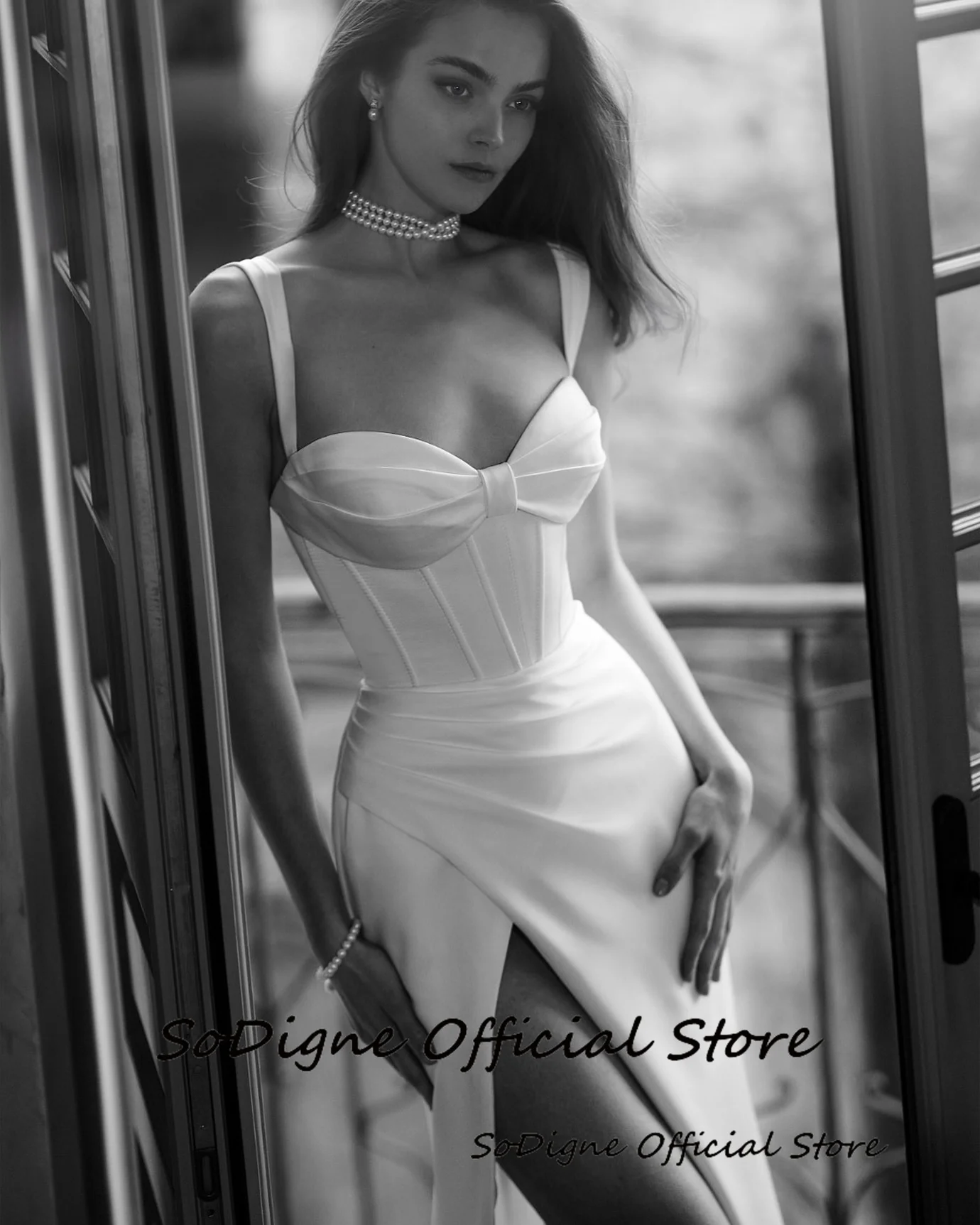 SoDigne Mermaid Elegant Satin Wedding Dresses Sleeveless Sweetheart Bridal Dress Split Wedding Gown Robe De Mairee Customized 10 S167756ccf48a4fad8be1d829099ea5baG