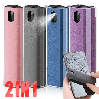 2In1 Mobile Phone Screen Cleaner Spray Bottle Set Computer PC Microfiber Cloth Wipe for iPhone iPad Macbook Screen Cleaning Tool