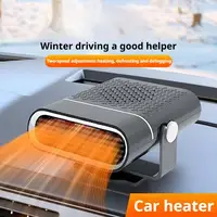 Chauffage de voiture portable 12V 120W, chauffage rapide automatique, ventilateurs, climatisation, hiver, dégivrage de pare-brise 2