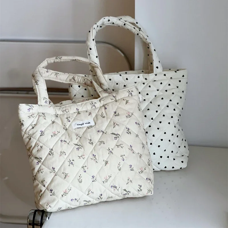 Floral Printed Mommy Diaper Storage Bag Makeup Organizer Diaper Stroller Bag for Babies Nappy Nursing Pouch Storage Bags
