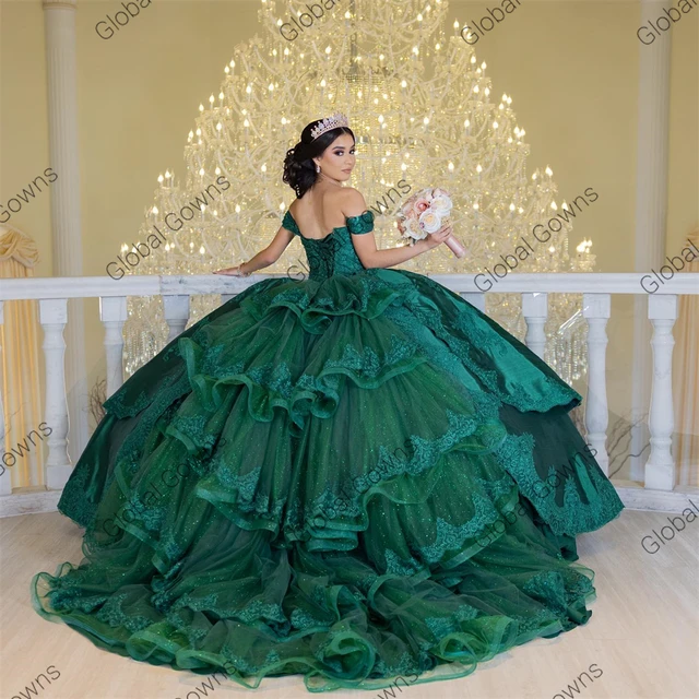 Prinzessin ballkleid grün Clearance
