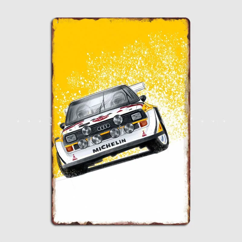 Rally Car Legend Vintage Metal Poster Retro Garage Soggiorno Wall Custom Tin Vintage Home Decor Classic Movie Automobile Sign