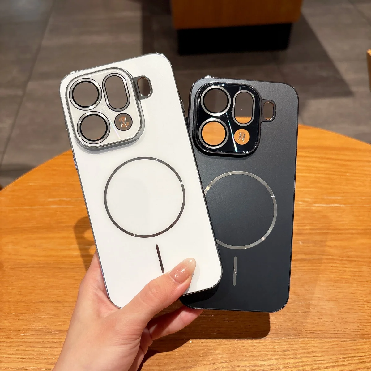 Enhanced Frosted Magnetic Phone Case with Shockproof Matte Finish