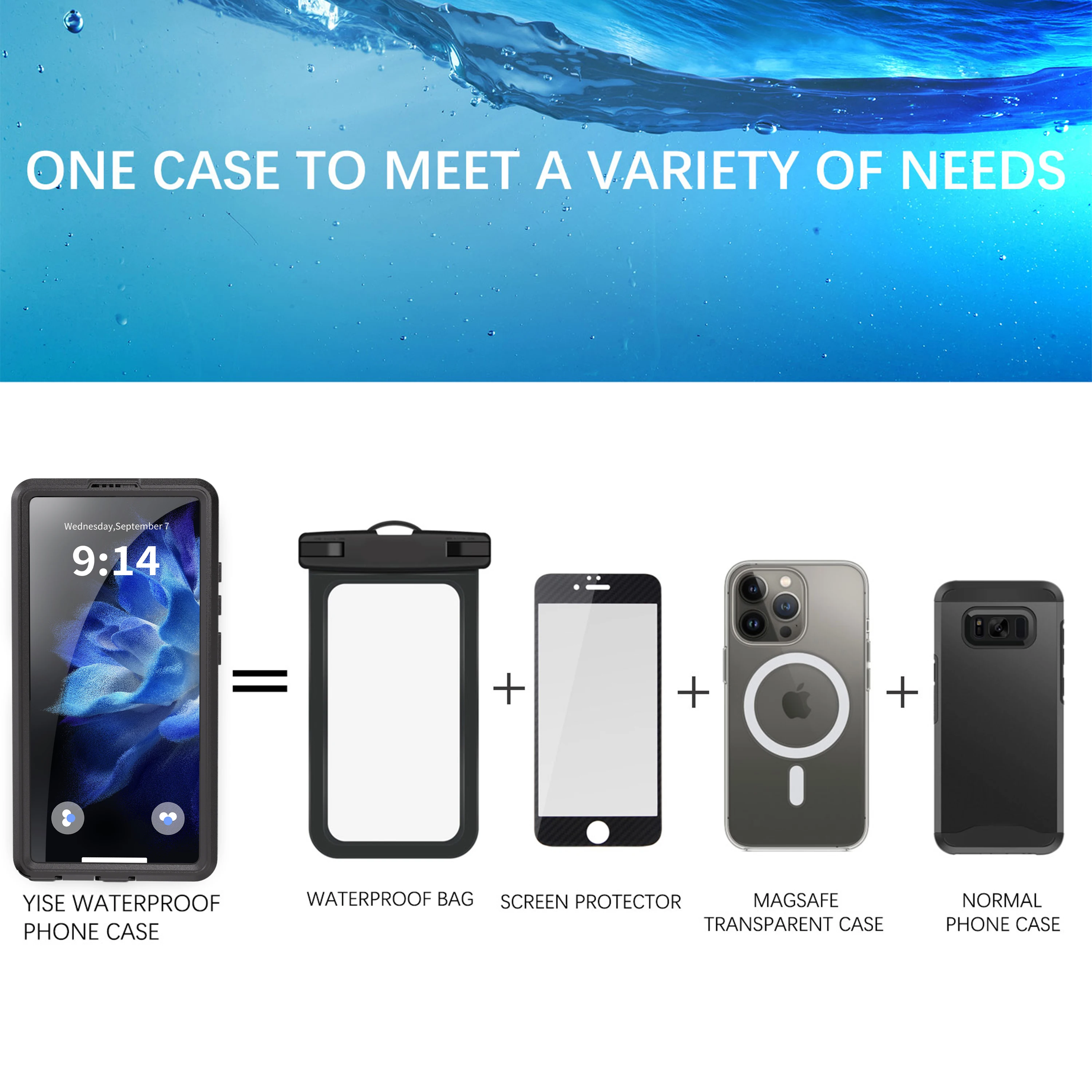 รูปสินค้า เคสกันน้ำ IP68 พร้อมสายคล้องแม่เหล็ก สำหรับ Samsung Galaxy S25 Ultra