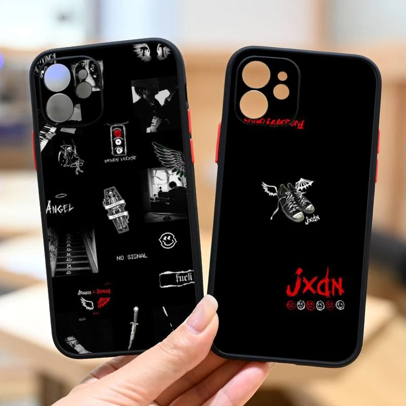 clear iphone 11 Pro Max case JXDN Jaden Hosslers Phone Case For iPhone13 12 Mini 11 Pro XS Max X XR 7 8 Plus Translucent Matte Cover iphone 11 Pro Max  silicone case