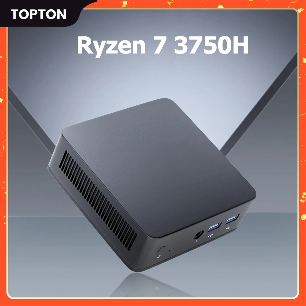 Topton Mini PC AMD Ryzen 7, 3750H, R5, 3550H, Barebone, Windows 11