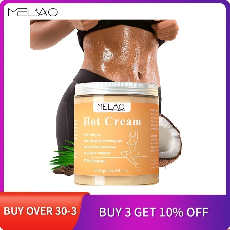 MELAO Hot Cream Slimming Cellulite Firming For Body Tummy Fat Burning