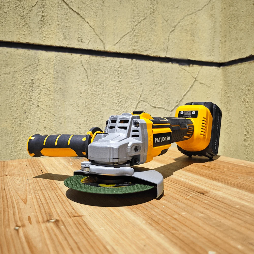 PATUOPRO 125MM Brushless Electric Angle Grinder Adjustable Speed Cutting Machine Handheld Home Power Tool Fit Makita 18V Battery 5