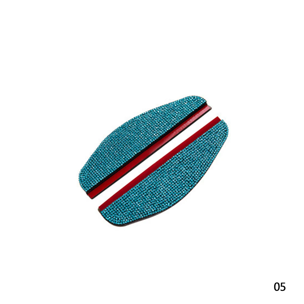 2Pcs Car Rear View Mirror Sticker Rain Eyebrow PVC Rear View Mirror Rain Visor Universal Rain Shield Shade Cover Protector