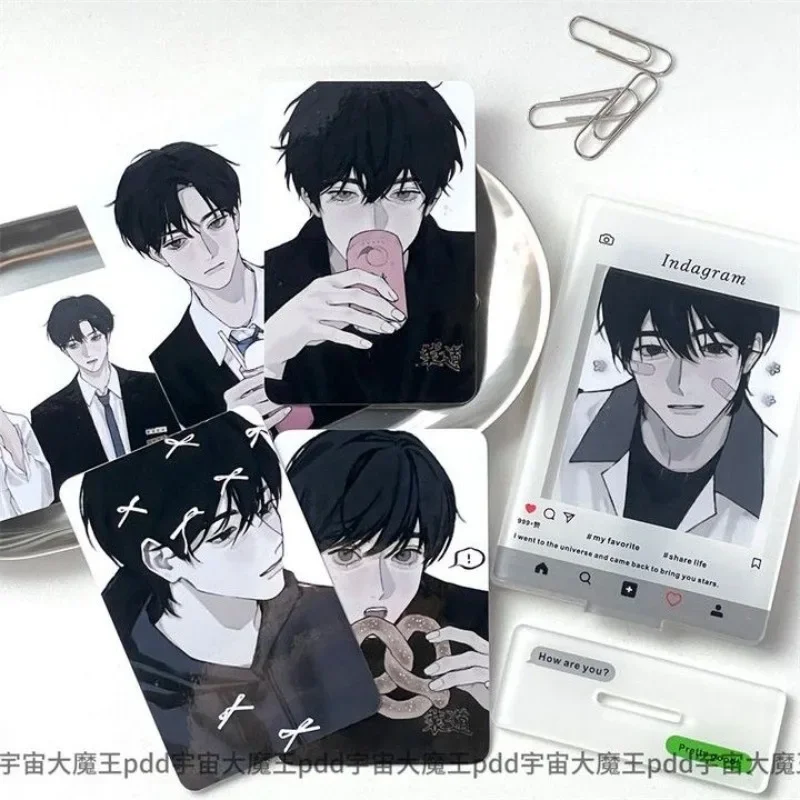 GARBAGE TIME Card Anime Korea Bookmark BL Kawaii Student Stationery Kids School Supplies Gift Waterproof 3 Inch Small Card