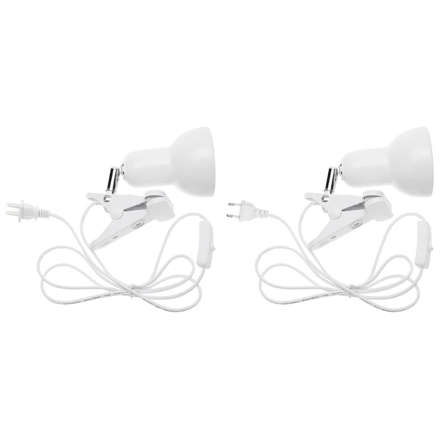 E27 Pet Feeding Light Holder Heating Clip-on Bulb with Cover Reptile Lamp Set Energy Saving Lighting Accessories 4