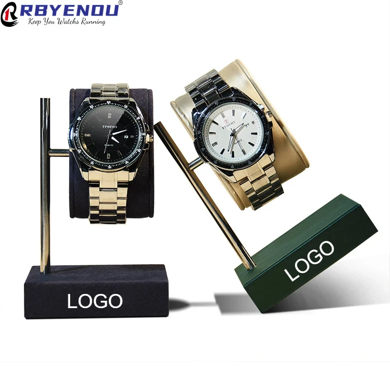 Watch Storage Commercial Display Shooting Props Show Rotating Metal Bracket Office Desk Watches Bracket Stand Customizable watch display stand