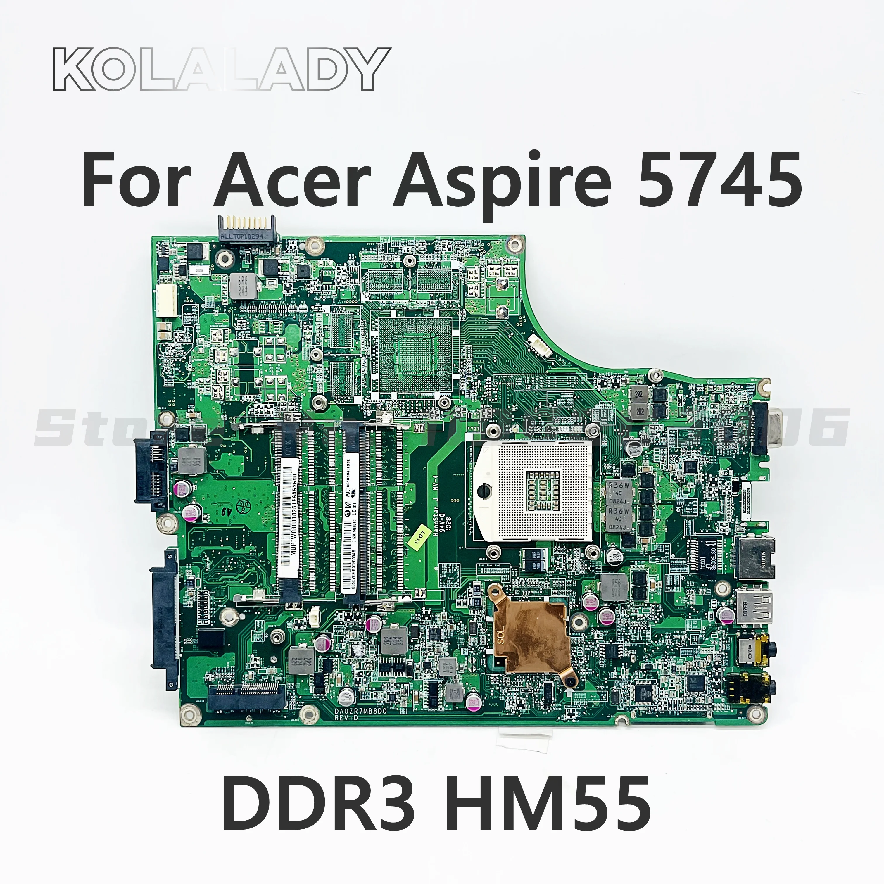 

Original DA0ZR7MB8D0 For Acer Aspire 5745 5745G Laptop Motherboard intel HM55 MBPTX06001 MB.PTX06.001 mainboard 100% tested