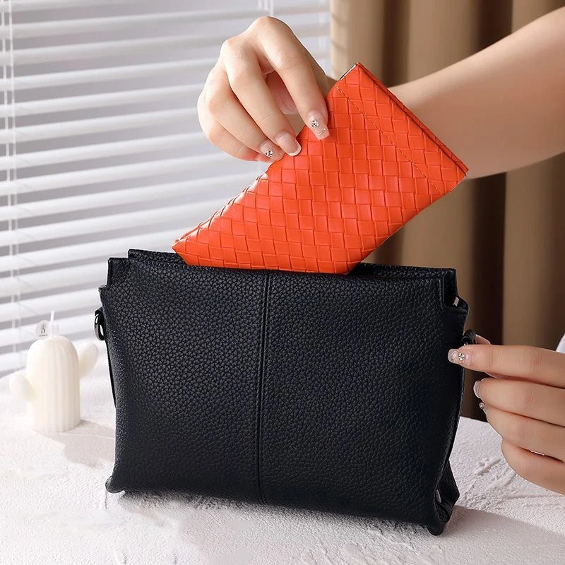 휴대용 방수 안경 파우치, PU 가죽 안경 보호 커버, 보관 가방, 우븐 안경 가방, 선글라스 박스, 1PC